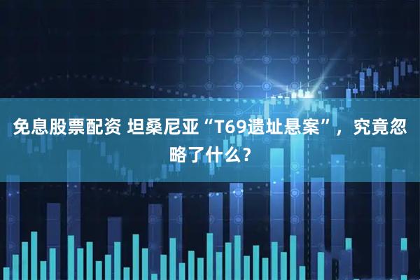免息股票配资 坦桑尼亚“T69遗址悬案”，究竟忽略了什么？